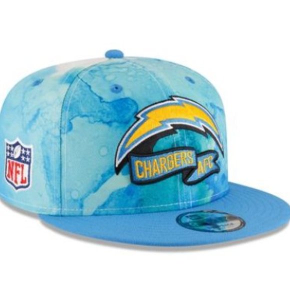 New Era Powder Blue Los Angeles Chargers 2022 Sideline 9FIFTY Ink Dye Snapback